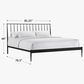 Hawthorne Furniture Transitional King Metal Panel Bed in Matte, , large