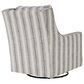 Ashley Kambria Swivel Glider Accent Chair in Canyon Ranch Ivory/Black, , large