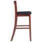 Linon Home Decor Torino Craftsman Bar Stool in Dark Cherry, , large