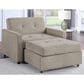 Steve Silver Convertible Sleeper Chair in Tan, , large