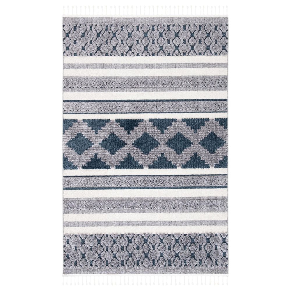 Safavieh Marrakesh MRK515B 3" x 5" Ivory and Blue Area Rug, , large