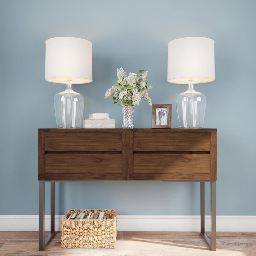 Timberlake Glass Cloche Table Lamp in Clear (Set of 2), , large