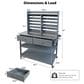 HOMLUX 65" Outdoor Potting Bench Table in Grey, , large
