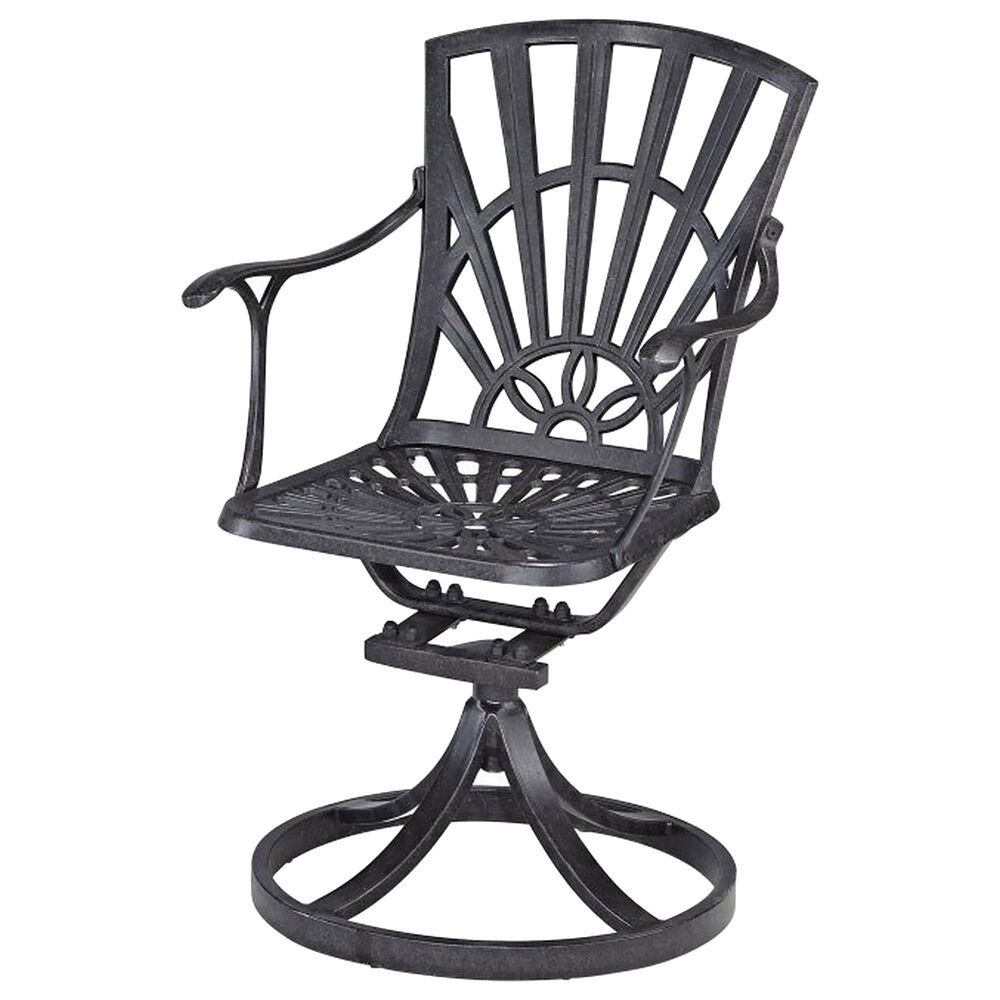 Homestyles Grenada 7-Piece Dining Set with Swivel Chairs in Gray, , large