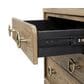 Sterling Timber Elure King Upholstered Panel Bed with 2 Nightstands in Latte, , large