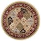 Safavieh Lyndhurst LNH320 5"3" Round Multicolor and Red Area Rug, , large