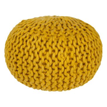 Surya Fargo Sphere Pouf in Yellow, , large
