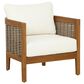 Linon Home Decor Chaddsley Patio Arm Chair in Beige, , large