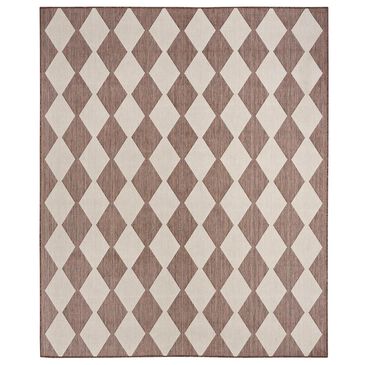 Nourison Positano Geometric Natural 7" x 10" Indoor/Outdoor Area Rug, , large