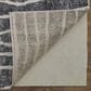 Feizy Kano 5"3" x 7"6" Black, Gray and Ivory Area Rug, , large