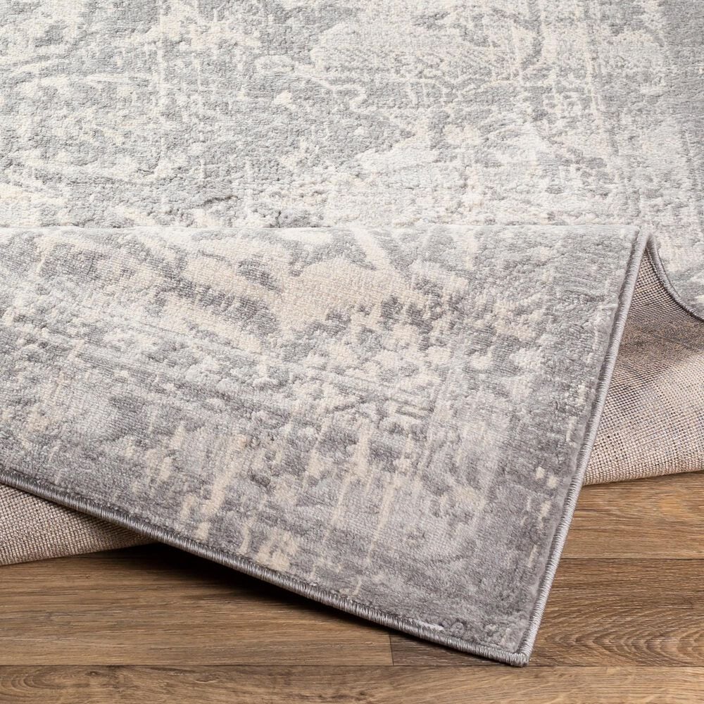 Surya Monaco MOC-2328 2&#39; x 3&#39; Silver Gray and Cream Scatter Rug, , large