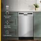 Whirlpool 18" Built-In Small-Space Compact Dishwasher in Stainless Steel and Black, , large