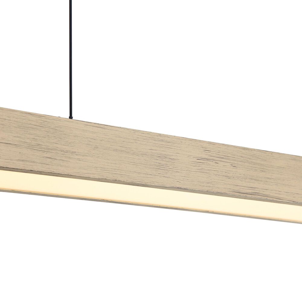 Golden Lighting Silva 1-Light Pendant in Black and Driftwood, , large