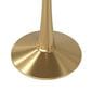 Leisuremod Leisuremod Bristol 31 round dining table Gold base with Black Sintered stone Top, , large