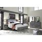 Ashley Baystorm King Panel Bed with 2 Storage Drawers in Gray, , large