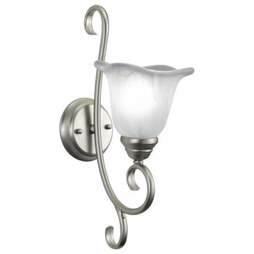 Vaxcel Bella 1-Light Bathroom Vanity Fixture in Brushed Nickel, , large