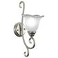 Vaxcel Bella 1-Light Bathroom Vanity Fixture in Brushed Nickel, , large