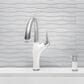 Blanco Artona Pull-Down Kitchen Faucet 1.5 GPM in PVD Steel and White, , large