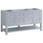 James Martin Vanities Breckenridge 60" Single Bathroom Vanity in Serenity Blue with Single Hole 3 cm White Zeus Quartz Top and Rectangular Sink, , large