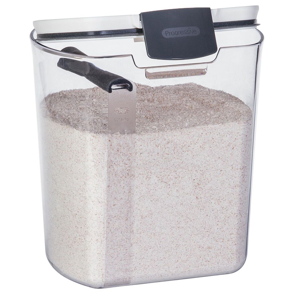 Progressive ProKeeper 4-Quart Flour Storage Container in Clear, Grey and White, , large