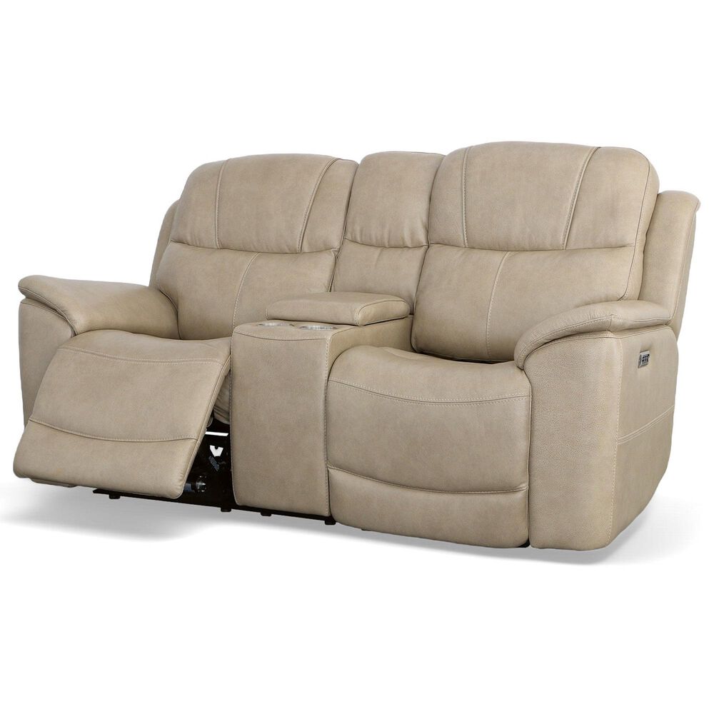 Flexsteel Crew 3-Piece Power Reclining Living Room Set in Pebble, , large