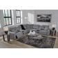 Ashley ModMax II 3-Piece Power Reclining Symmetrical Sectional with Console in Salt and Pepper, , large