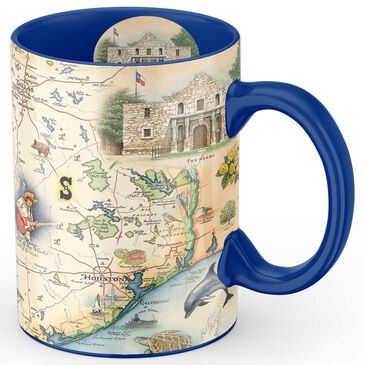Xplorer Maps 16 Oz Texas State Map Ceramic Mug in Multicolor, , large