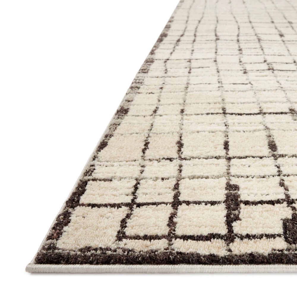 Loloi Bleecker Ivory and Charcoal 9&#39;2&quot; x 13&#39; Area Rug, , large
