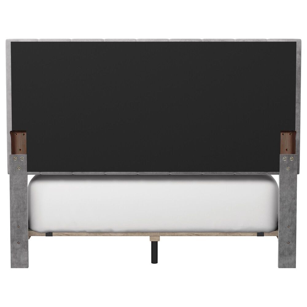Richlands Furniture Crestone Queen Upholstered Platform Bed in Gray, , large