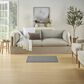 Nourison Courtyard Ivory and Blue 2" x 3" Indoor/Outdoor Area Rug, , large