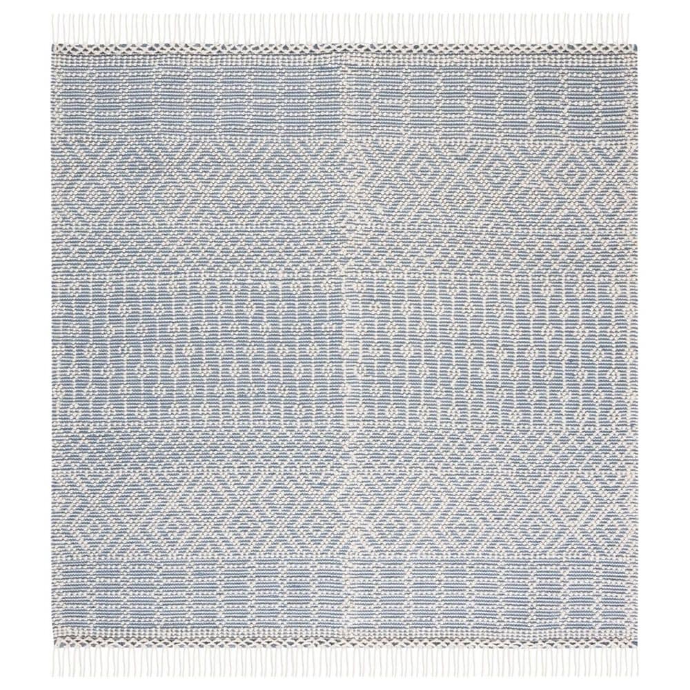 Safavieh Natura NAT852A 6" Square Ivory and Grey Area Rug, , large