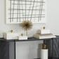 Maple and Jade 3-Piece Decorative Box Set with Finial in Polished White and Metallic Gold, , large