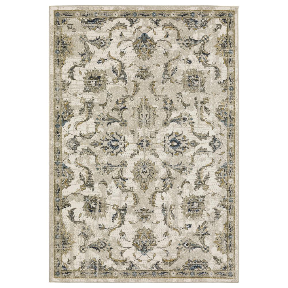 Oriental Weavers Venice Salerno 6"7" x 9"2" Beige and Gold Area Rug, , large