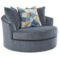 Ashley Maxon Place Oversized Swivel Accent Chair in Navy, , large