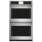 Cafe 2-Piece Kitchen Package with 30" Smart Built-In Convection Double Wall Oven and 30" Electric Cooktop in Stainless Steel, , large