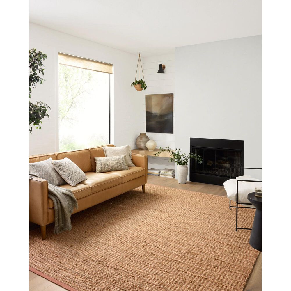 Angela Rose Colton 9&#39; x 12&#39; Natural and Clay Area Rug, , large