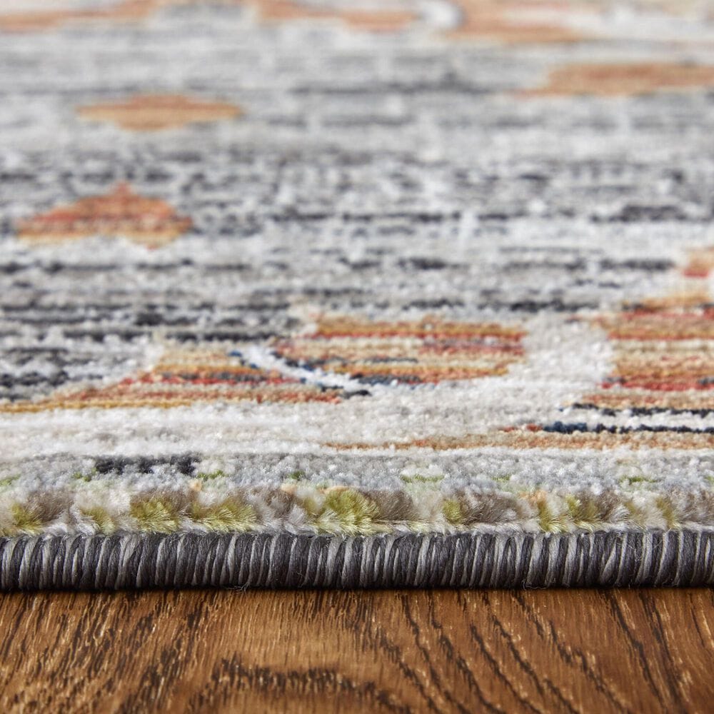 Feizy Melrose 7&#39;10&quot; x 10&#39;3&quot; Gray and Rust Area Rug, , large