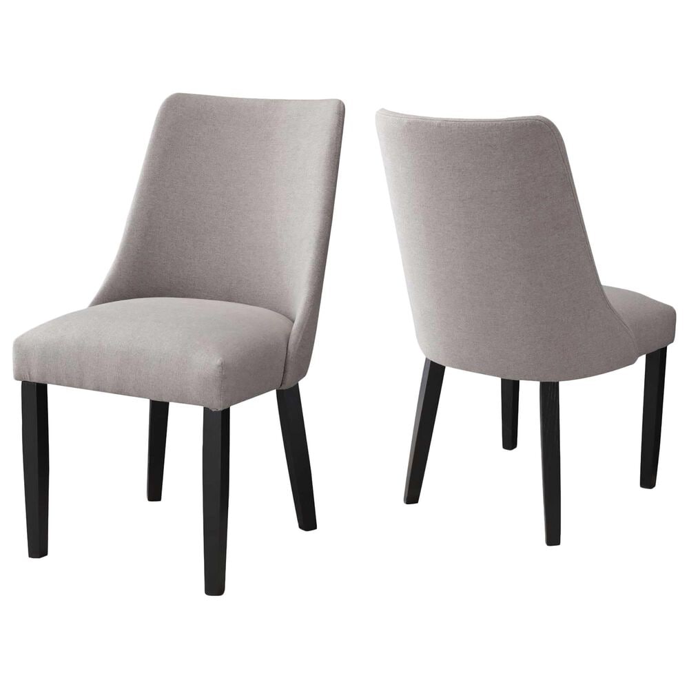 Steve Silver Xena 5-Piece Round Dining Set in White and Ebony, , large