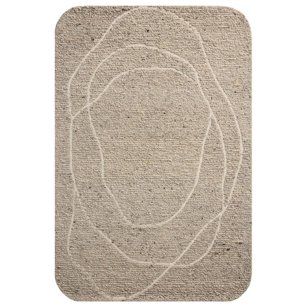 Loloi Otis Oatmeal and Ivory 8"6" x 11"6" Area Rug, , large