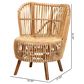 Baxton Studio Nagoya Wide Seat Lounge Chair in Natural Brown, , large