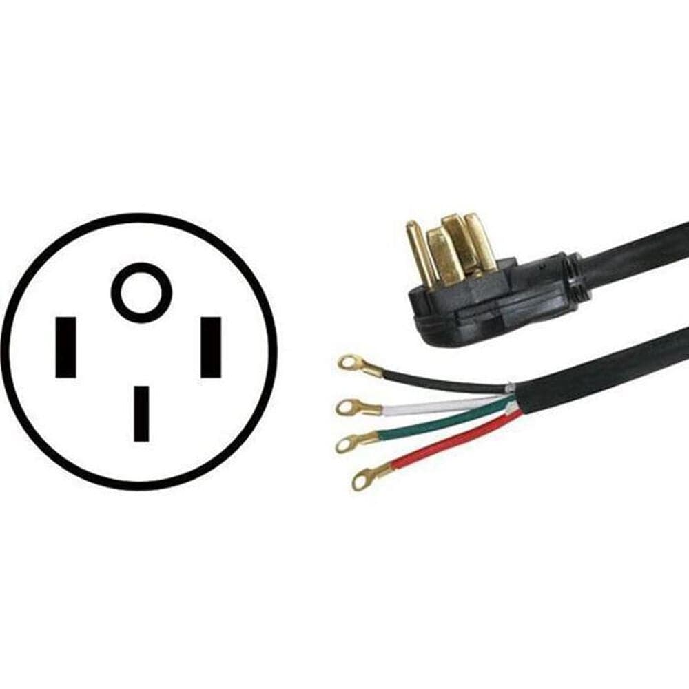 4-Prong Range Cord (40-Amp) - 4 Ft., , large