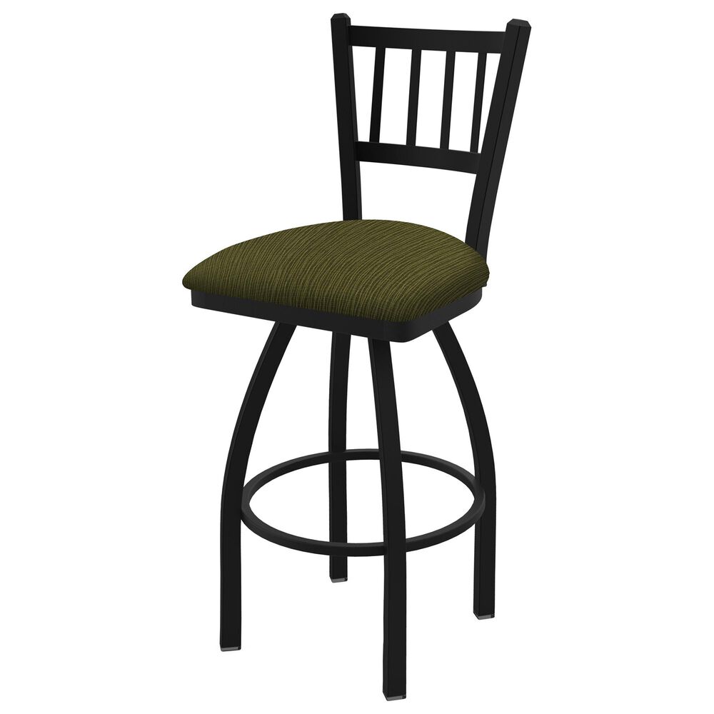 Holland Bar Stool 810 Contessa 25" Swivel Counter Stool with Black Wrinkle and Graph Parrot Seat, , large
