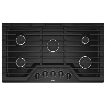 Whirlpool 36" Gas Cooktop in Black, , large