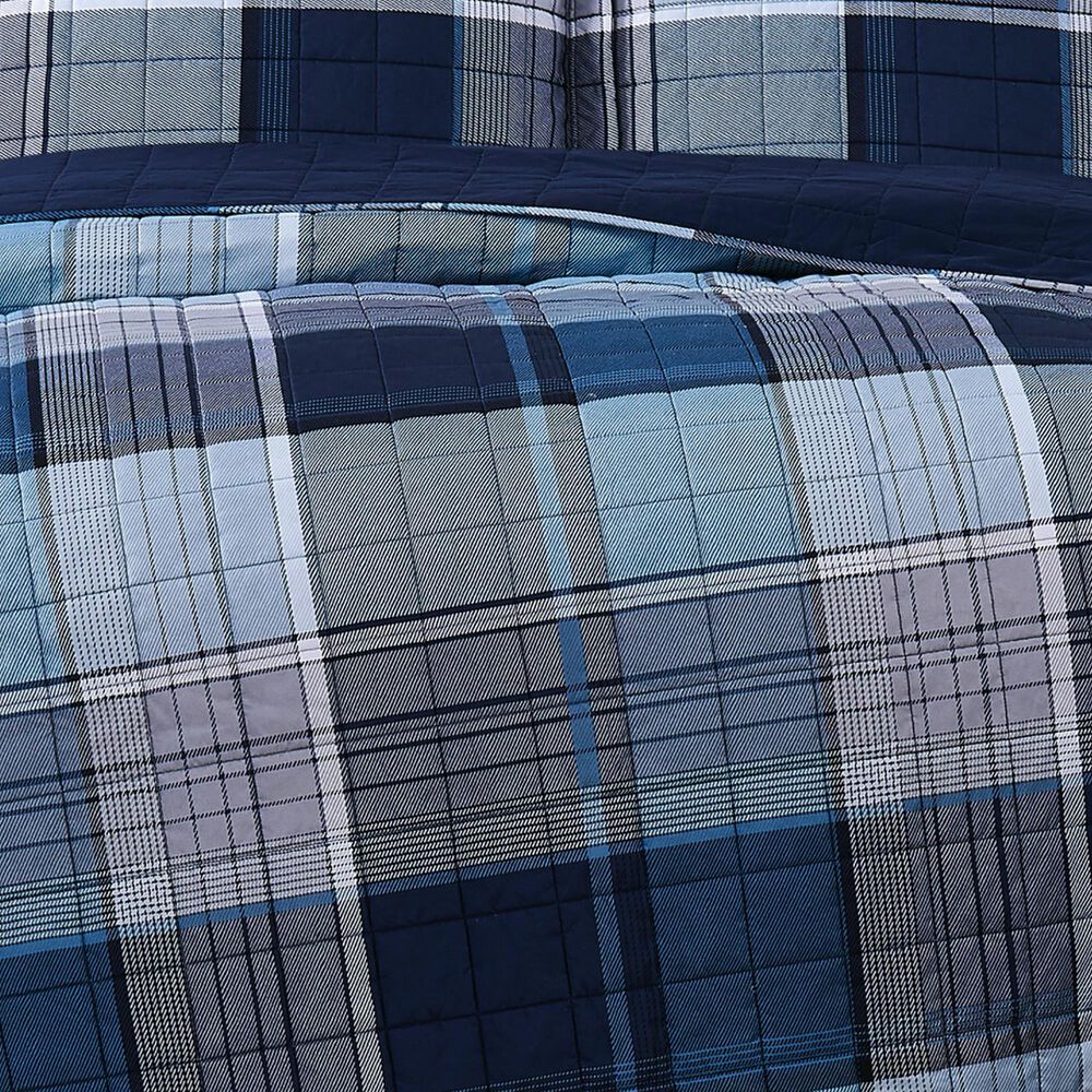 Pem America Truly Soft Trey 2-Piece Twin XL Quilt Set in Blue, , large