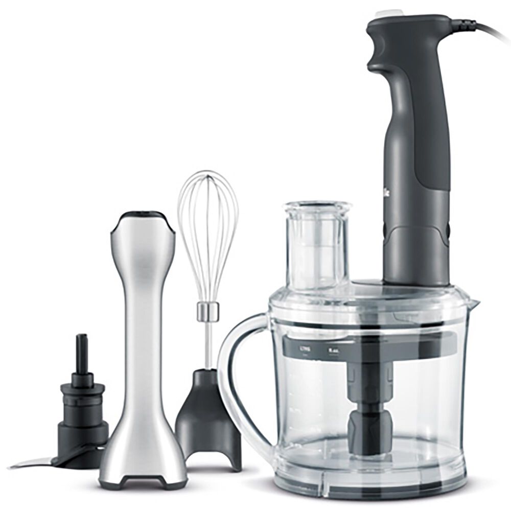 Breville The All-in-One 15-Speed Hand Blender in Black, Clear and Brushed Stainless Steel, , large