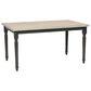 Linon Home Decor Willow Dining Table in Smokey White and Dark Grey - Table Only, , large