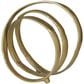 Maple and Jade Abstract Looped Decorative Sculpture in Satin Gold, , large