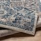 Surya Tuscany TUS-2335 Blue, Cream, Dark Blue, Gray, Dusty Coral and Light Beige 12" x 15" Area Rug, , large