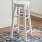 Linon Home Decor Abby 24" Counter Stool in White, , large