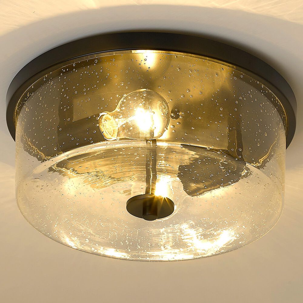 Golden Lighting Rayne Flush Mount in Matte Black, , large